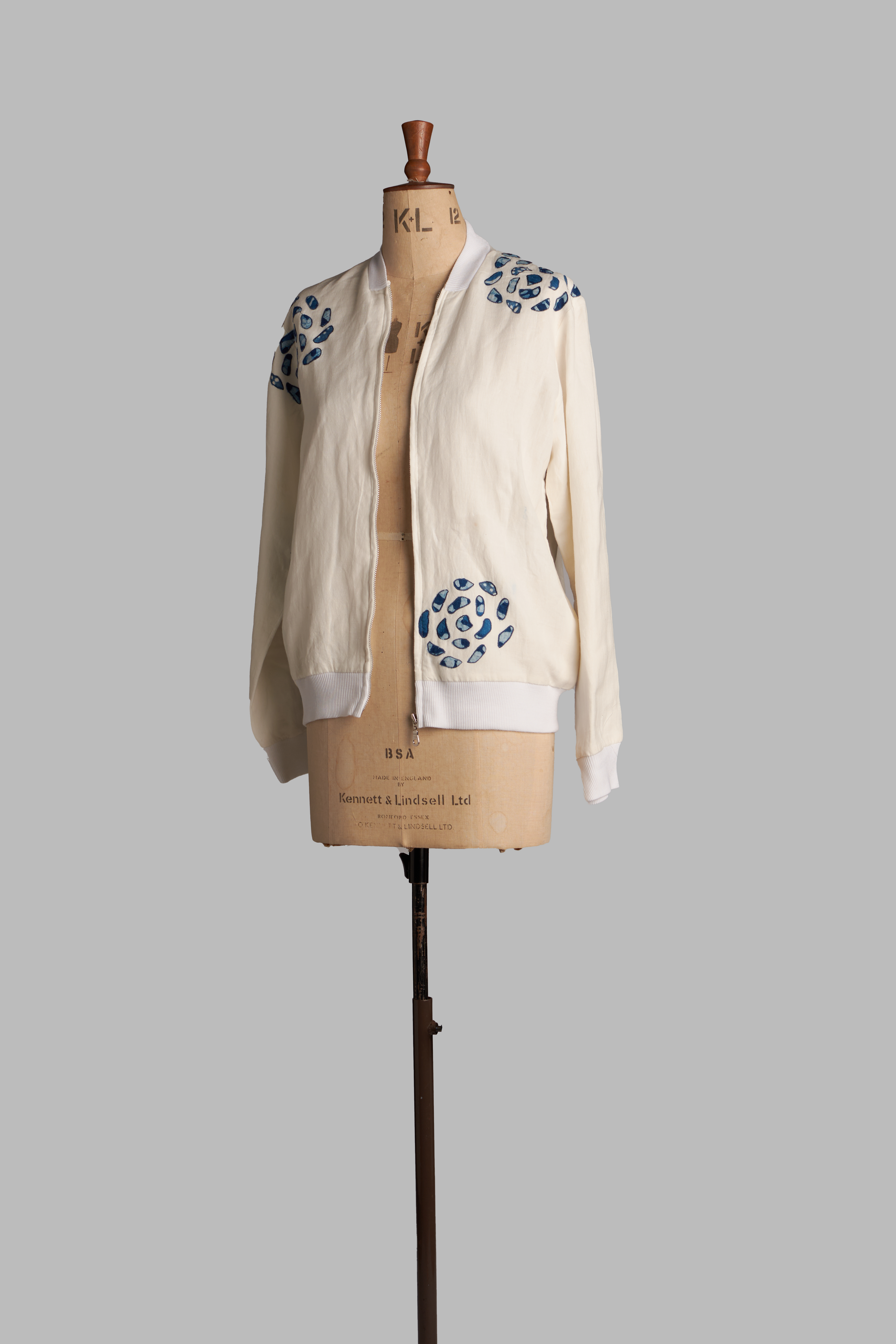 The Mansab (Patchwork Linen Bomber Jacket)